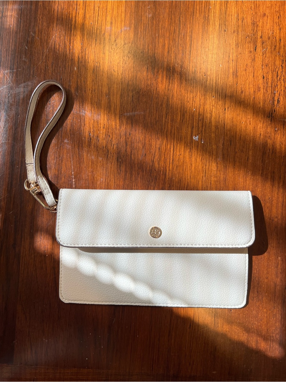 White Anne Klein Wristlet